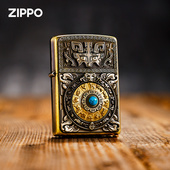 防风创意之宝男士 正品 煤油芝宝 正版 zippo打火机九宫八卦纯铜原装