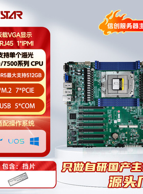 GITSTAR集特GME-5003 国产海光支持单个海光7400/7500系列CPU服务器主板4网口 1个IPMI