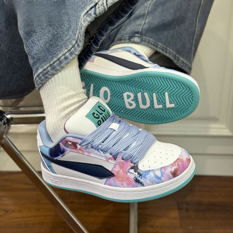 新品厚底增高面包鞋2025高颜值潮流百搭显腿长显瘦撞色板鞋男