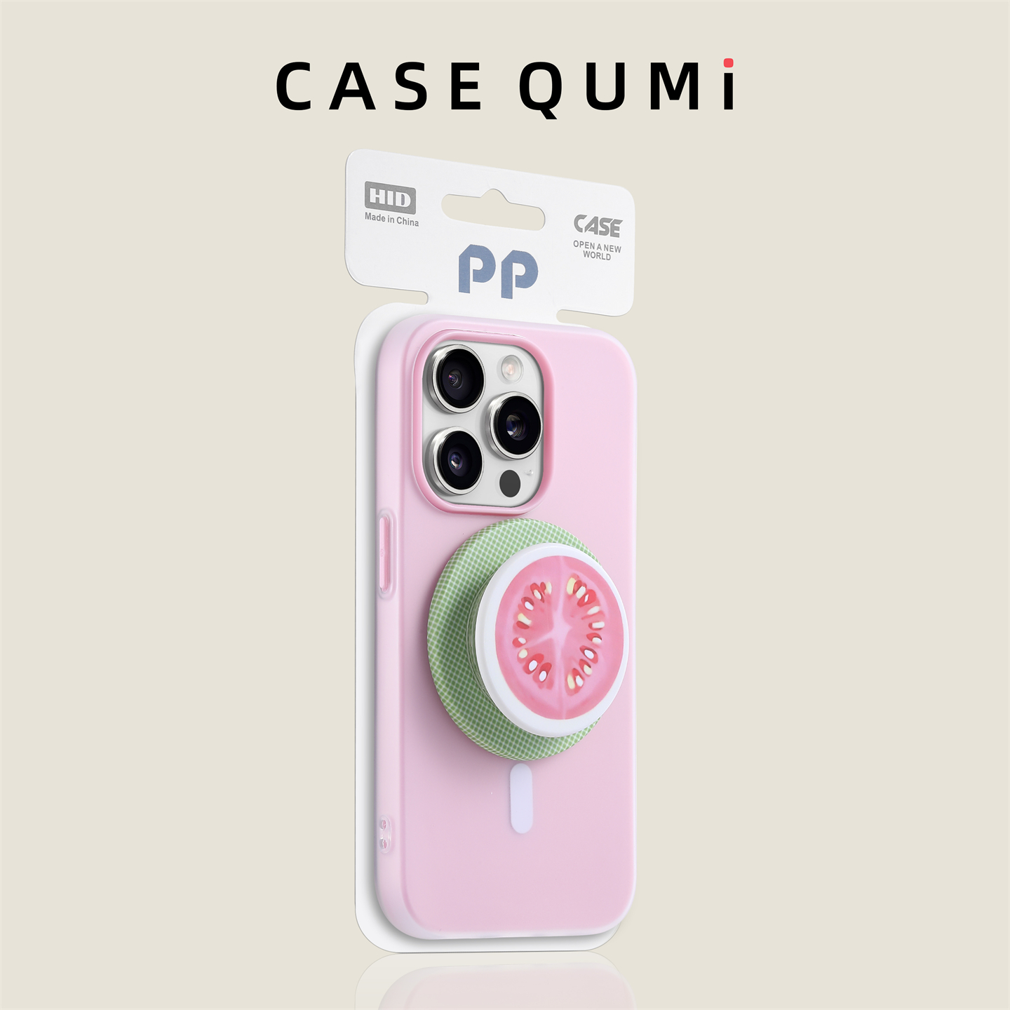 粉色双层IMD磁吸芭乐支架适用苹果17手机壳新款iphone17套苹果17promax全包苹果16防摔苹果15硅胶14pro外壳13