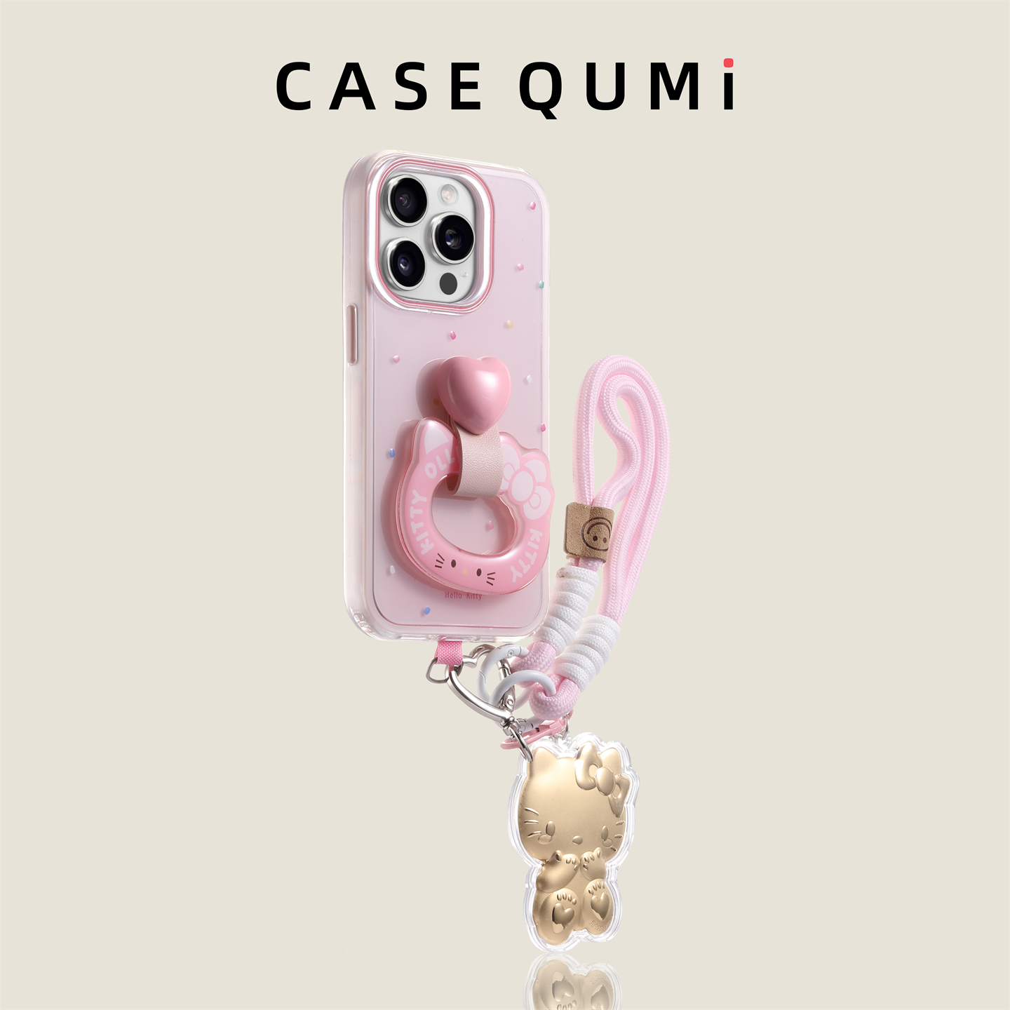 粉底KT指环扣带挂绳适用苹果16手机壳新款16pro保护套iphone16promax防摔苹果15硅胶15promax全包14pro外壳13
