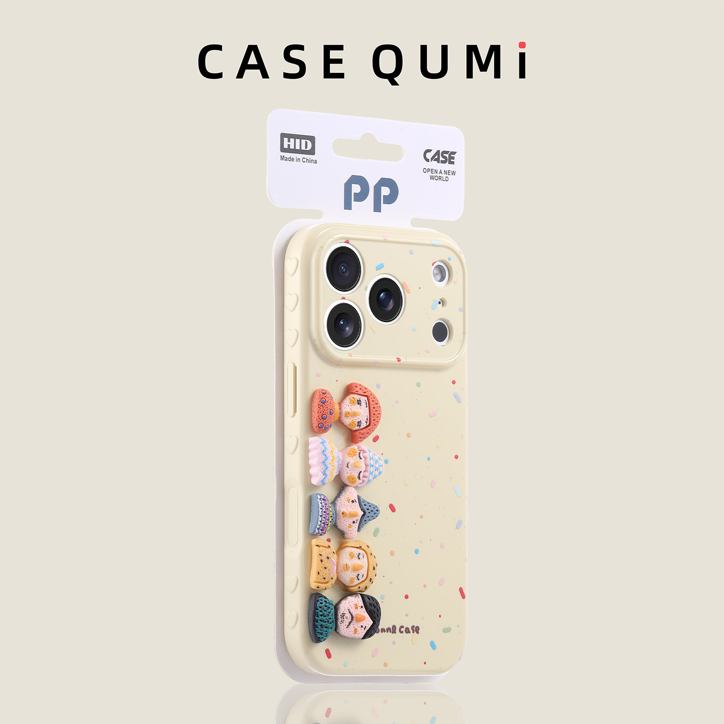 黄底精孔彩条趣味公仔适用苹果17手机壳新款iphone17套苹果17promax全包17pro防摔苹果16硅胶15外壳14爆款13