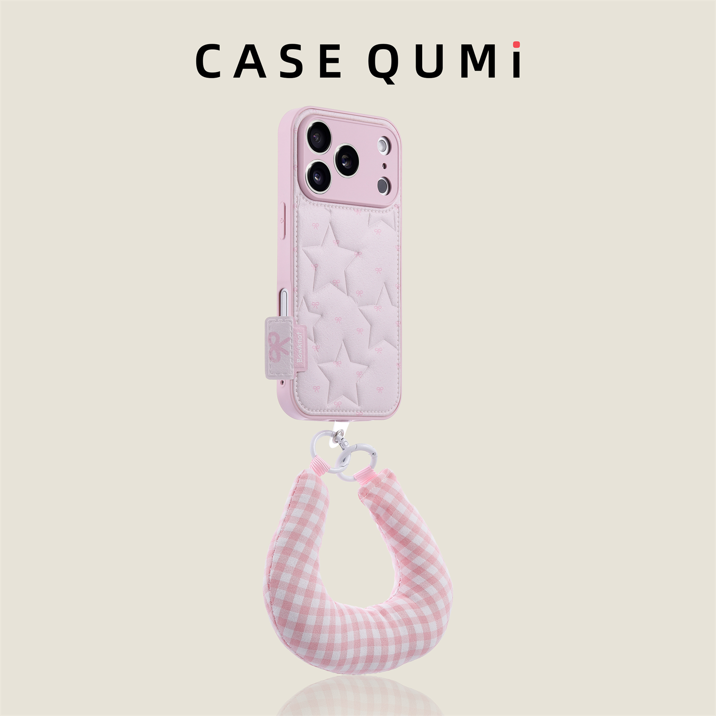 粉色星星蝴蝶结带挂绳适用苹果17手机壳新款iphone17套苹果17promax全包17pro防摔苹果16硅胶15外壳14超火13