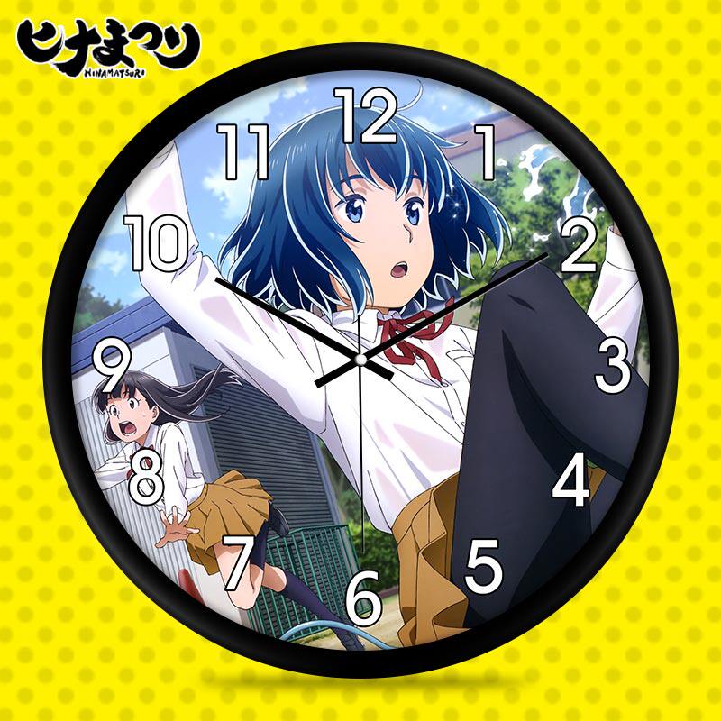 黑社会的超能力女儿hinamatsuri动漫周边挂钟表静音挂墙个性定制