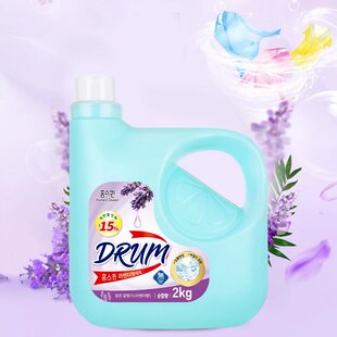 虹丝克润 薰衣草香洗衣液2kg滚筒浓缩留香机洗手洗两