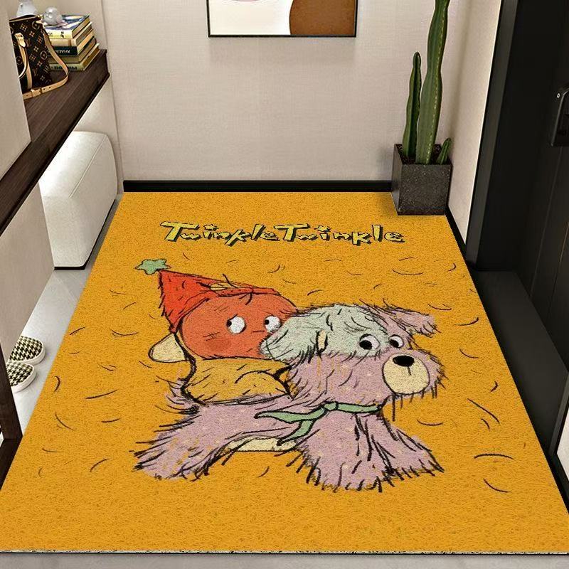 卡通星星人入户地垫可裁剪