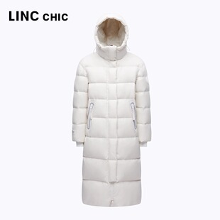 LINC金羽杰25新款 鹅绒服Y25608235G 冬羽加厚长款