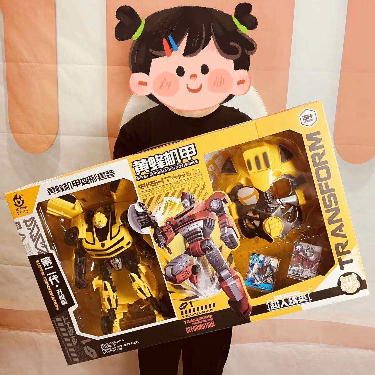 TRANGURATON 장난감 자동차 KNG KONG 대형 로봇 마스크 말벌 OPTMUS WA