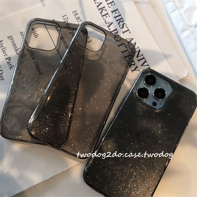 黑灰耐脏点烟灰色奢华软壳手机壳