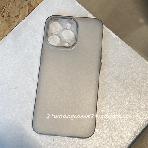 磨砂灰色软壳全包手机壳