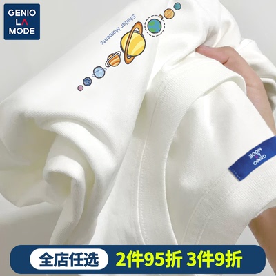 geniolamode街头潮流纯棉短袖