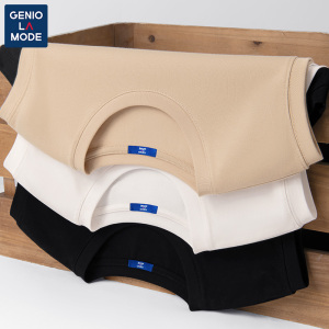 Genio Lamode重磅纯棉背心男夏季美式潮流宽松版坎肩男士无袖t恤