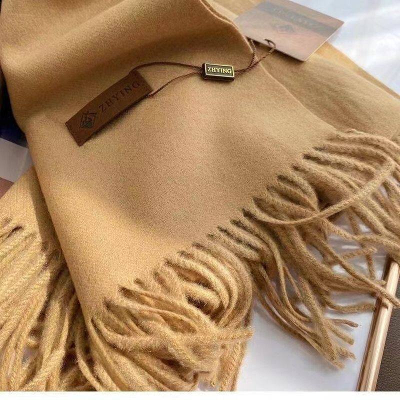 羊绒围巾女100纯羊绒冬季款羊毛慵懒风韩系男女披肩羊毛加厚高档