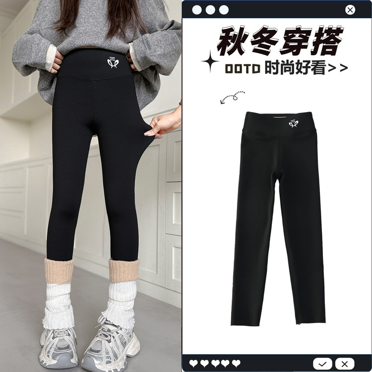 聚酯纤维印花中弹秋冬女裤子