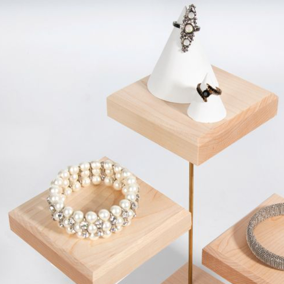 黑胡桃木首飾展示架耳環戒指手鐲