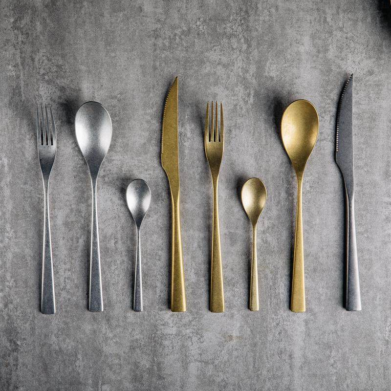 绘颜不锈钢刀叉勺复古高级感