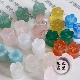 10mm天然白玛瑙铃兰 粉晶铃兰花朵diy古风发簪吊坠饰品配件