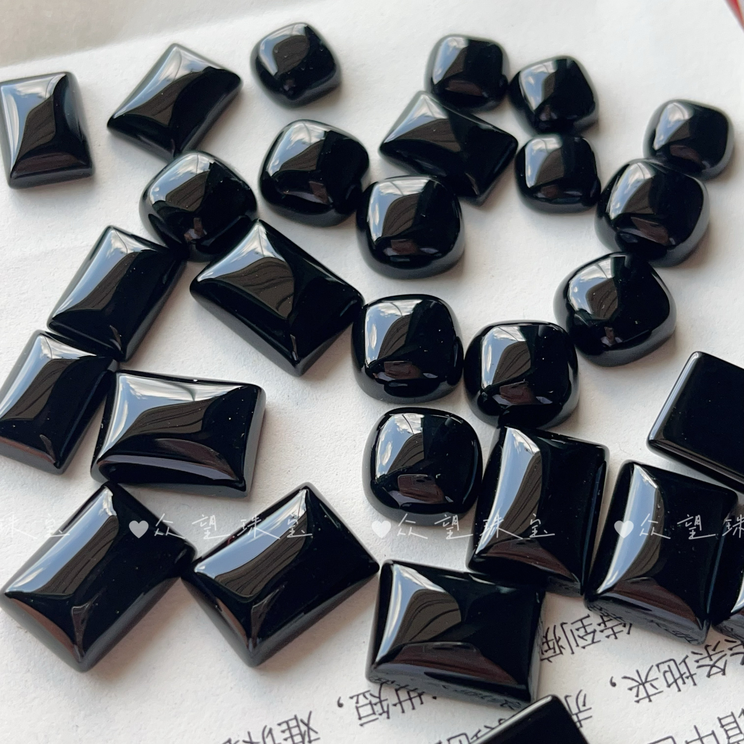 天然黑玛瑙方形戒面 平底无孔戒面diy手工戒指吊坠发簪镶嵌贴片,饰品/流行首饰/时尚饰品新,其他DIY饰品配件,淘宝优惠券,粉丝福利购,淘宝优惠卷