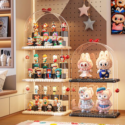 盲盒收纳展示架透明手办收纳盒