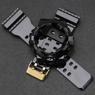 GA735黑金武士配件 GA710 适配卡西欧冰韧透明带表壳5522GA 700SK