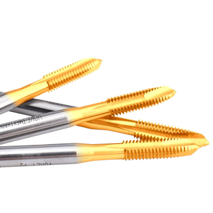 含钴镀钛加长80/100/150L先端丝攻M3/4/6/8/10/16不锈钢深孔丝锥