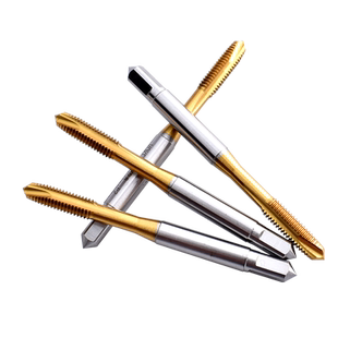 机用高钴镀钛先端丝攻不锈钢专用细牙丝锥M1M2M4M6M8m12m14m24*3