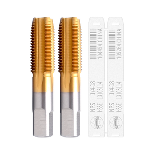 G/PS/PT/NPT/NPS不锈钢专用镀钛管牙直槽丝攻2/4/6分水管螺纹丝锥