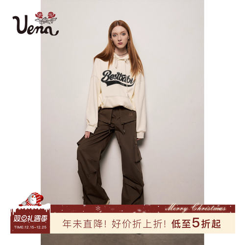 涂鸦街区Uena撞色字母印花卫衣
