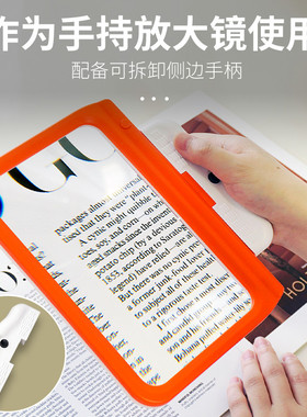 拜斯特挂脖手持多功能放大镜老人读书看报跨境48个LED三色光源灯