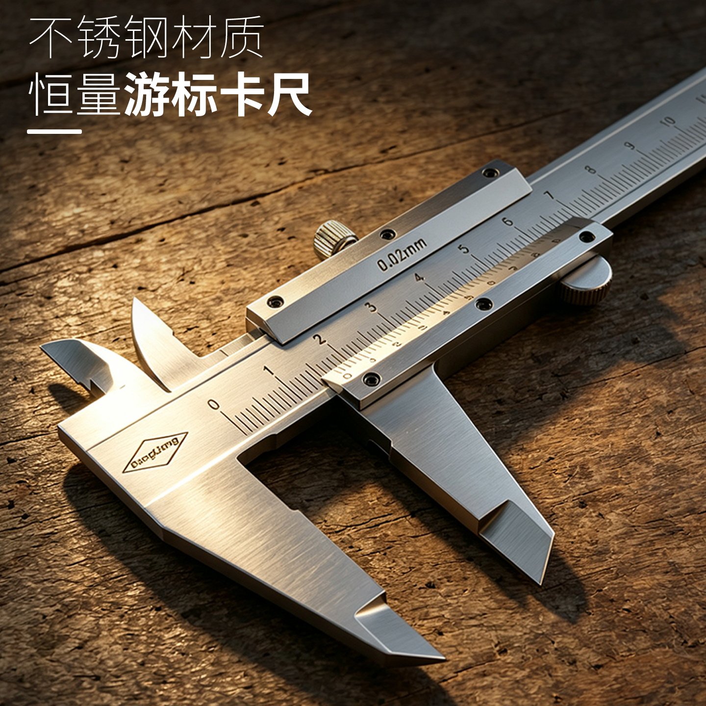 恒量不锈钢150mm游标卡尺图片