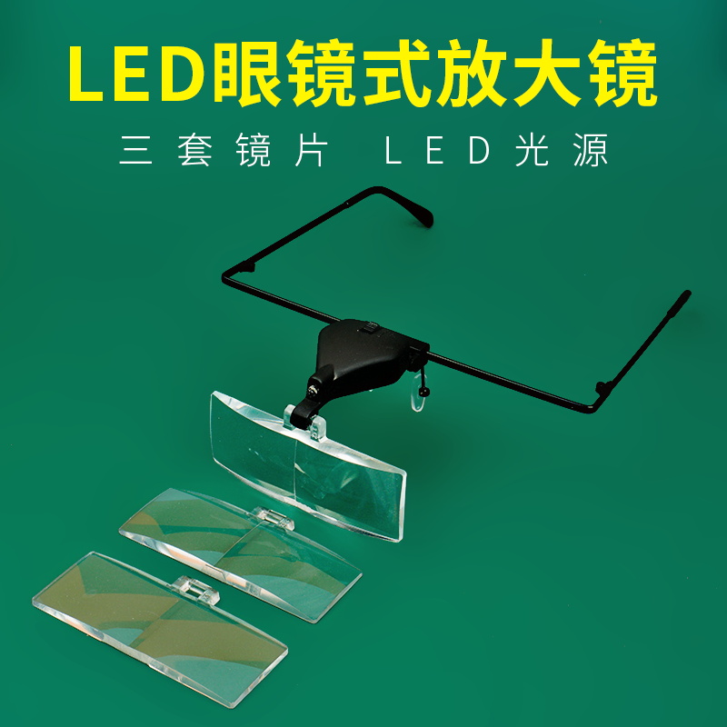 三种倍数可替换镜片放大镜拜斯特