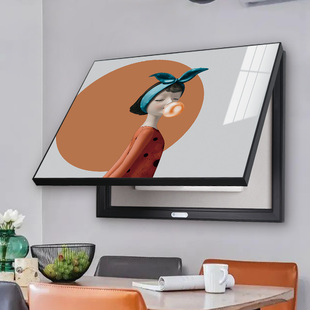 晶瓷电表箱装饰画遮挡配电箱清新壁画现代简约创意弱电闸开关挂画