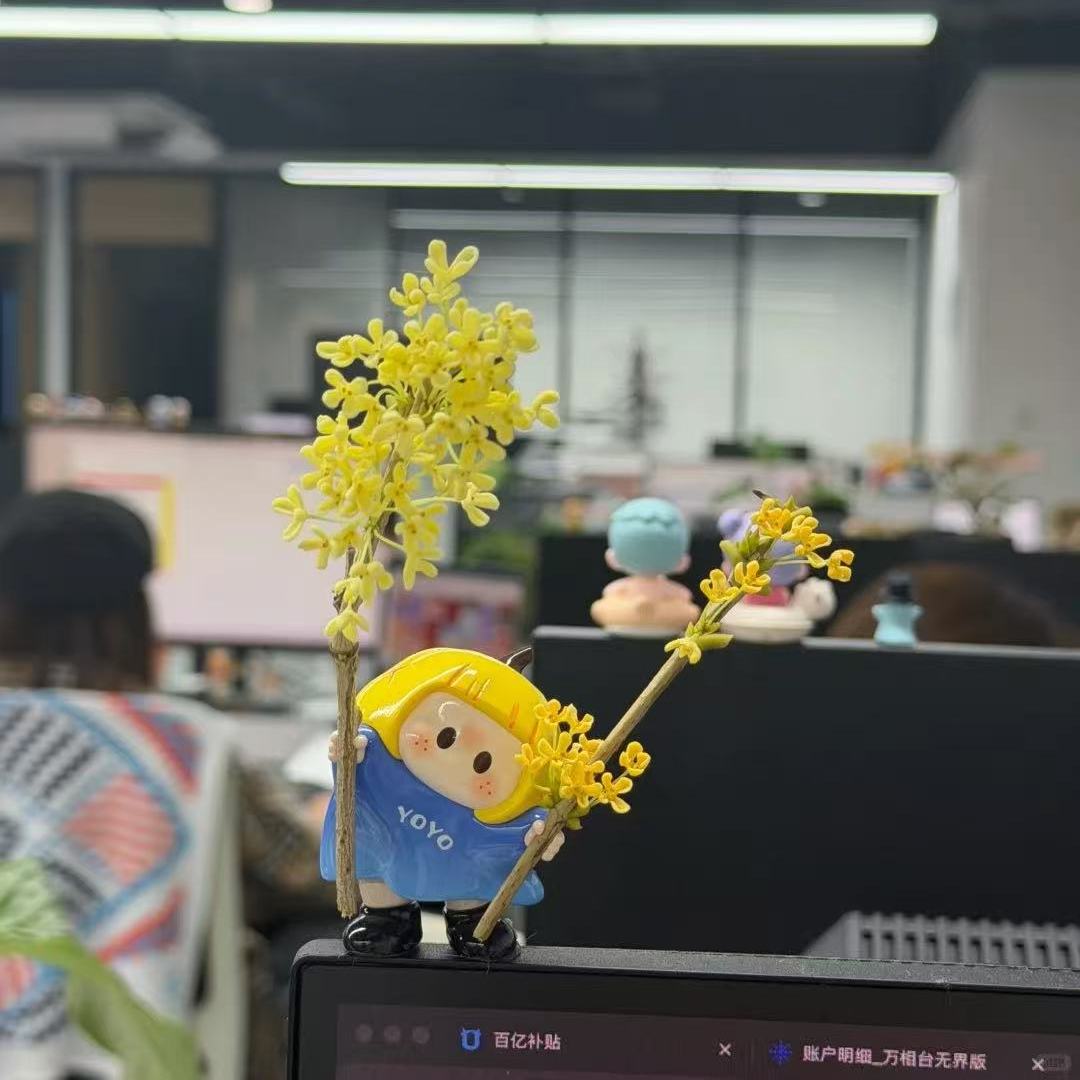 新款yoyo右右酱歪头系列摆件可爱治愈系手办收藏桌面装饰送友礼物