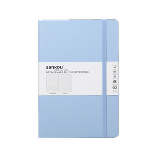 三口a5a6空白笔记本本子无格无线可平摊文艺精致简约大学生手账本空白内页高颜值硬壳记事本定制绘画手绘图画