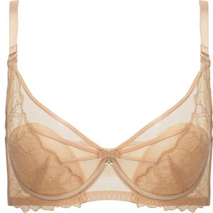 内衣女薄款大胸显小聚拢性感aereney爱恋伊胸罩兔耳朵水晶杯文胸