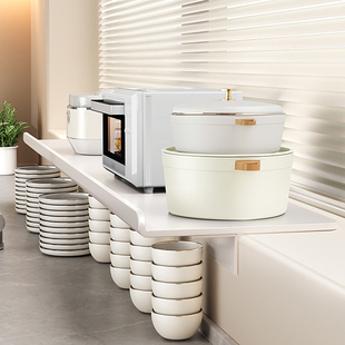 窗台延伸板厨房收纳免打孔改造置物架桌面台面加宽窗户延长神器