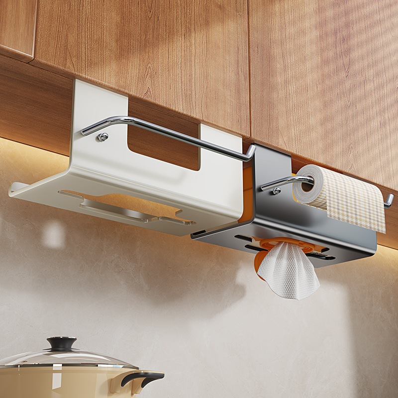 免安装厨房橱柜湿巾收纳架