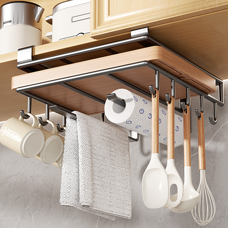 免打孔厨房吊柜下挂架