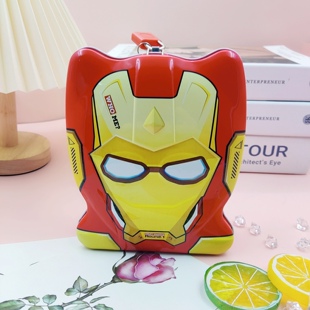 钢铁侠儿童存钱罐大容量可存可取男孩创意防摔零钱礼物奖品带小锁