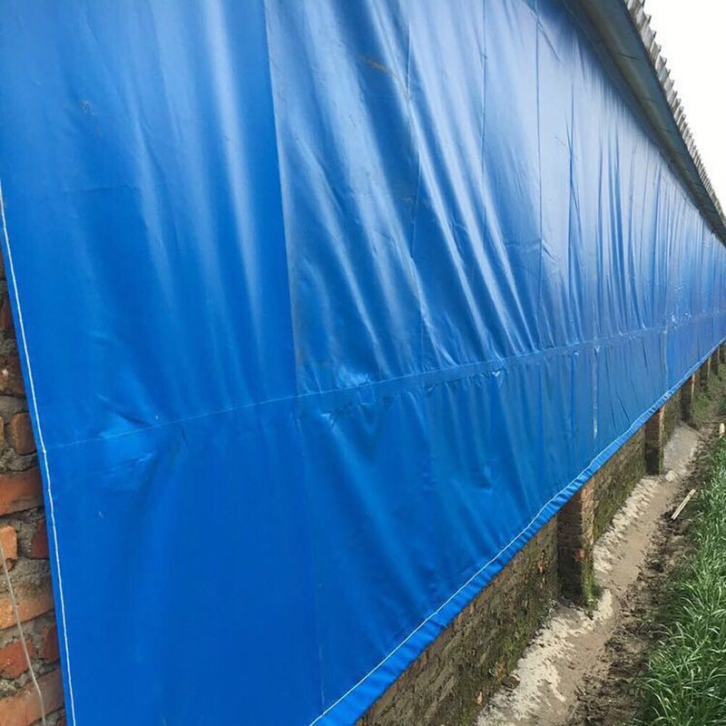 销猪场专用卷帘布防雨布帆布遮阳布防雨卷帘布篷布定做养殖场透新