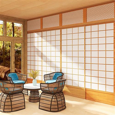 新日式推拉门格子门卧室隔断榻榻米移门障子门定制格栅实木质和品
