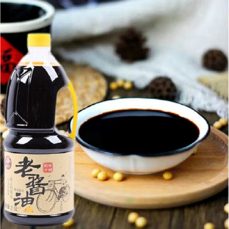 鹿兴老酱油2.5l桶装正品凉拌炒菜蘸食老抽生抽黄豆酿造家用实惠