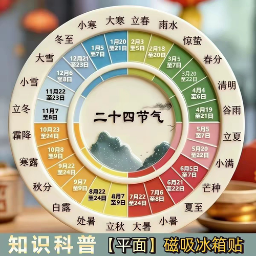 【二十四节气冰箱贴】知识小科普好寓意亚克力冰箱贴磁吸送朋友贴
