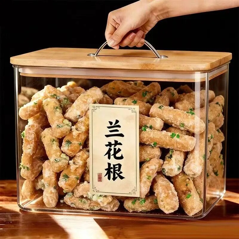 潮汕特产香葱兰花根油炸京果老式江米条葱香麻花8090后怀旧零食