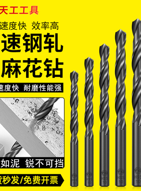 天工4341高速钢直柄麻花钻头套装不锈钢合金钢铁高硬度钻头大全