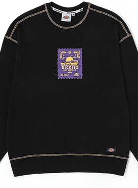 Dickies 工装风圆领印花毛圈卫衣 男女同款 DK012288