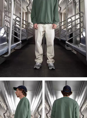 Dickiesx JAKE HAYES滑手联名款 简约圆领卫衣情侣DK011798F86