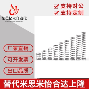 替代怡合达压缩弹簧YUY-D16-L15/20/25/30/35/40/45/50/60/70/80