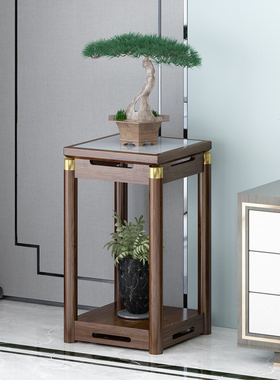 中式花架阳台花架置物架非实木花架花盆架客厅落地式简易花台花架