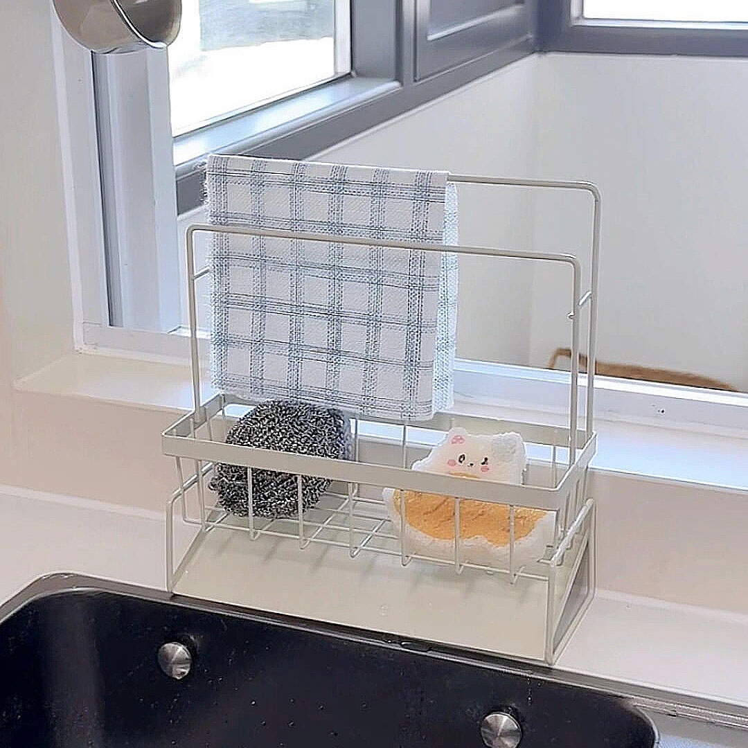 【厨房好物】抹布沥水架厨房置物架水槽边洗碗海绵擦收纳洗碗池
